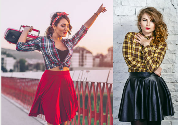 How to Style a Flannel Shirt with Skirt