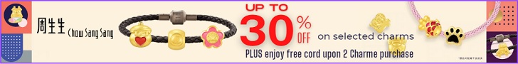 Enjoy up to 30% off on selected Charme, plus 1 free cord upon 2 Charme purchase.
