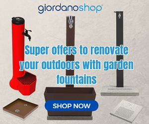 GiordanoShop.com super offers to renovate your outdoors with garden fountains