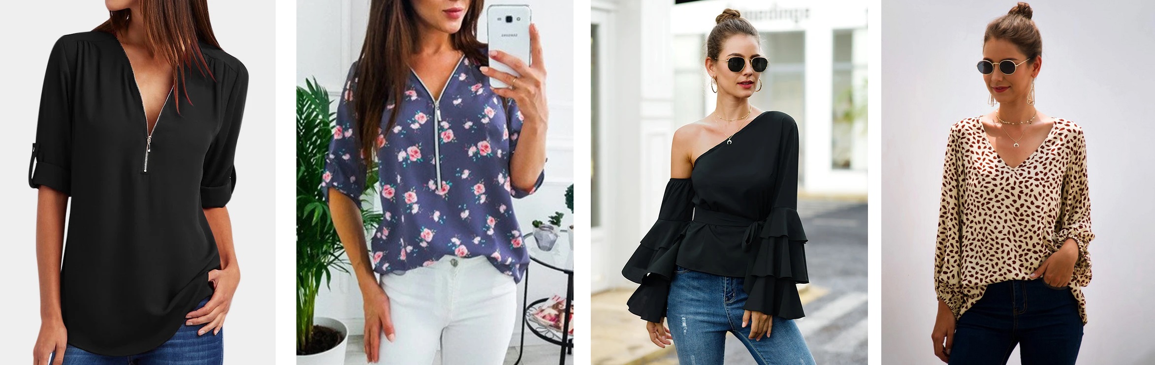 Assorted blouses to look expensive without being rich 