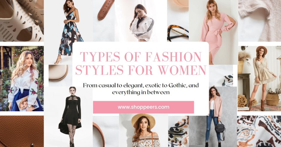 Types Of Fashion Styles For Women
