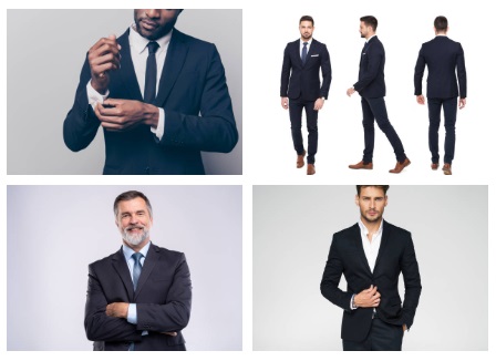 Dark Two-Piece Suit: Traditional Outfits for Men