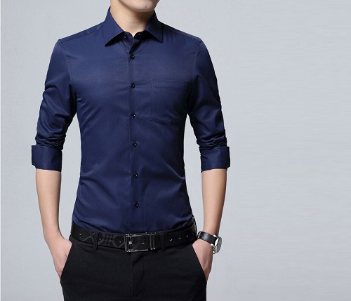 Solid Colored Button-Down Shirt: Fitting Outfits for Guys at Work