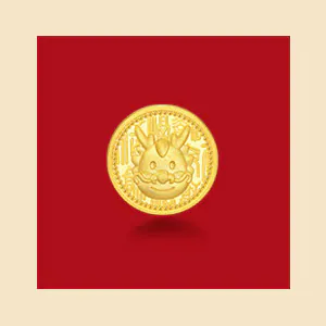 Charme'Blessings & Culture' 999 Gold Charm - Chinese Gifting Collection'New Year & Chinese Zodiac' 999.9 Gold Single Earring